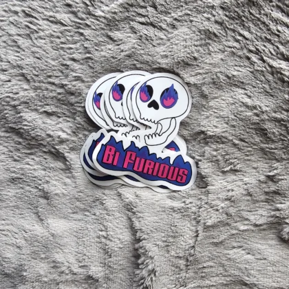 Bi-Furious Sticker