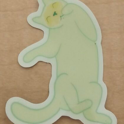 Ghost Cat Glow in the Dark Sticker