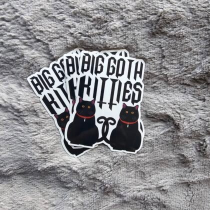 Big Goth Kitties Sticker